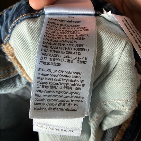 Calvin Klein Women's High-Rise Straight Jeans in Dark Yukon 29W RL NWT - Picture 6 of 7